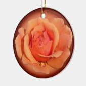 Ornement Rose orange Décoration Rose personnalisée (Gauche)