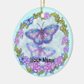 Ornement Rose papillon (Gauche)