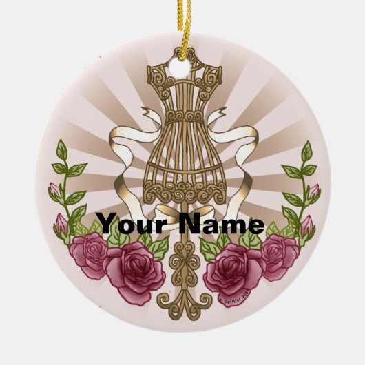 Ornement Roses de mannequin (Devant)