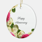 Ornement Roses Joyeux Anniversaire (Gauche)