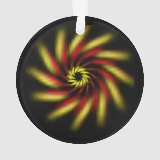 Ornement - Roue sur noir (dos)