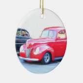 Ornement rouge classique de voiture (Droite)