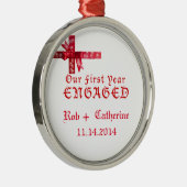 Ornement rouge de fiançailles d'arc (Droite)