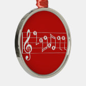 Ornement rouge de musical de chanteur de soprano (Droite)