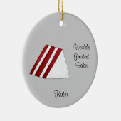 Ornement rouge de Noël de gâteau de velours (Droite)