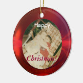 Ornement rouge de photo (Gauche)