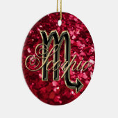 Ornement rouge de Scorpion de signe de zodiaque de (Droite)