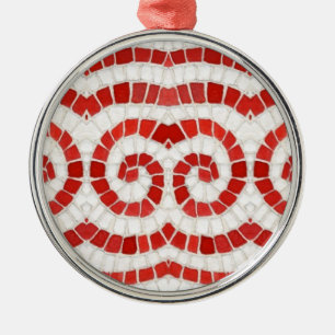 ORNEMENT ROUGE IONIC MOSAIC Premium Round