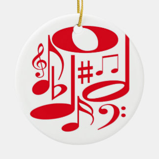 Ornement rouge musical