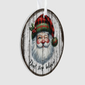 Ornement rustique de Père Noël  (devant)