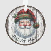 Ornement rustique de Père Noël  (dos)