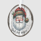 Ornement rustique de Père Noël  (devant)