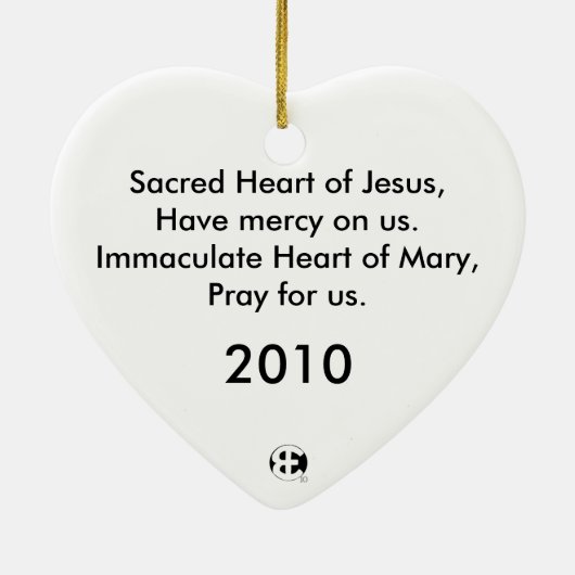 Ornement sacré et impeccable de coeurs (Dos)
