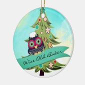 ornement sage de Noël d'arbre de biscuit de (Gauche)