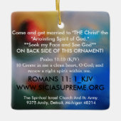 ORNEMENT SAINT - BÉNI ET APPROUVÉ PAR UN DIEU (Devant)