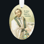 Ornement Saint-César de Bus (SLE 001)<br><div class="desc">Né à Cavaillon, en France, en 1544, Saint César de Bus fut un enfant pieux instruit par des jésuites. Vers 1562, à l’âge de 18 ans, il devint soldat dans l’armée du roi et combattit les huguenots ou les calvinistes français dans les guerres de religion. Après le massacre de la...</div>