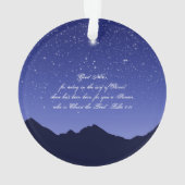 Ornement saint d'acrylique de nuit d'O (dos)