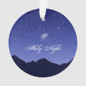 Ornement saint d'acrylique de nuit d'O (devant)