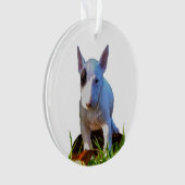 Ornement sapin Personnalisé -Design Bull Terrier (devant)