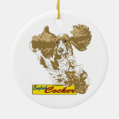 Ornement sautant de cocker anglais (Dos)