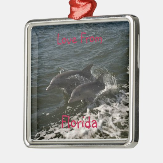 Ornement sautant de dauphins (Gauche)