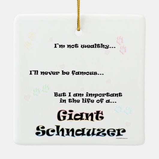 Ornement Schnauzer géant (Dos)