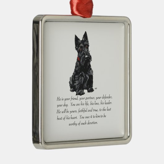 Ornement Scottie Keepsaké (Droite)