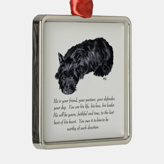 Ornement Scottie Keepsaké (Droite)