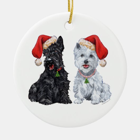 Ornement Scottie & Westie (Devant)
