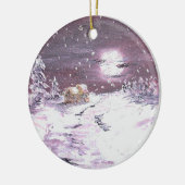 Ornement silencieux de Noël de nuit (Gauche)