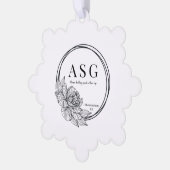 Ornement Snowflake ASG avec logo (Gauche)