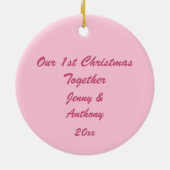 Ornement Snowman Snowlady 1er Noël (Dos)