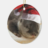 Ornement somnolent de loutre (Gauche)