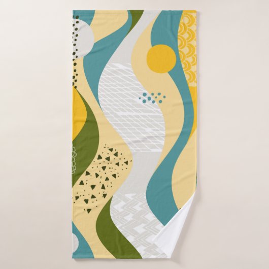 ornement spatial Abstrait sans soudure composé de (Serviette de bain)