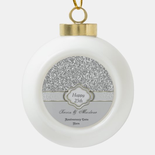 Ornement spécial en céramique du 25e anniversaire (Devant)
