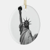 Ornement Statue noire et blanche de la Liberté (Droite)