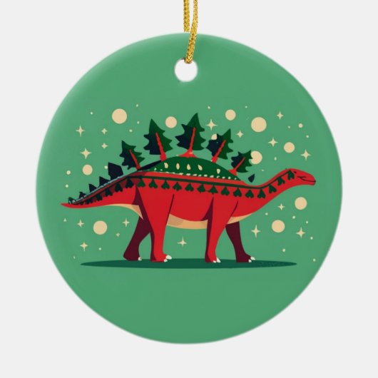 Ornement Stegosaurus Evergreen Delight (Devant)