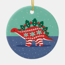 Ornement Stegosaurus Holly Lights Aglow
