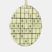 Ornement Sudoku Jaune (Droite)