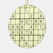 Ornement Sudoku Jaune (Gauche)