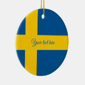 Ornement suédois d'arbre de Noël de drapeau pour (Droite)
