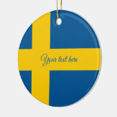 Ornement suédois d'arbre de Noël de drapeau pour (Gauche)