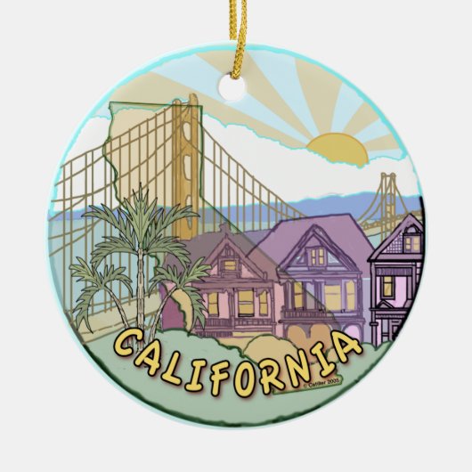 Ornement Sunny California (Devant)