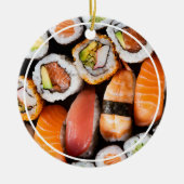 Ornement sushi avec message et date sur le dos (Devant)