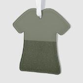 Ornement T-shirt Moss Duo-Tone - Personnalisable (devant)