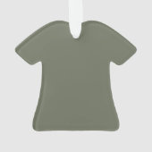 Ornement T-shirt Moss Duo-Tone - Personnalisable (dos)