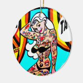 ornement tatoué de dame (Gauche)