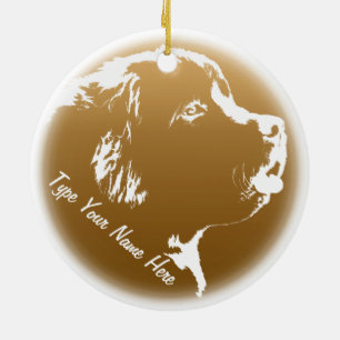 Ornement Terre-Neuve Décoration de Chien Personnal