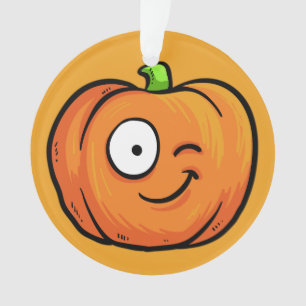 Ornement texte personnalisé Citrouille Halloween 6