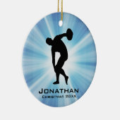 Ornement Thrower Discus personnalisé (Droite)